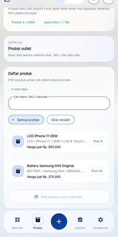 Preview Buser di mobile